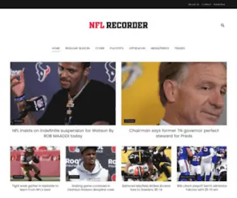 NFlrecorder.com(NFL news and information) Screenshot