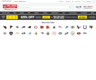 NFLshop.com(The Official Online Shop of the NFL) Screenshot
