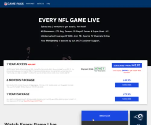 NFLStreaminglive.com(NFLStreaminglive) Screenshot