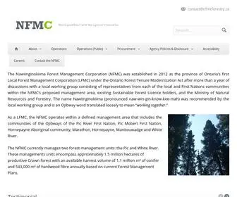 NFMcforestry.ca(Nawiinginokiima Forest Management Corporation) Screenshot