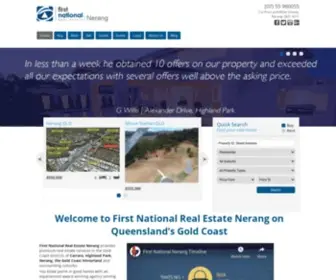 NFN.com.au(First National Real Estate Nerang) Screenshot