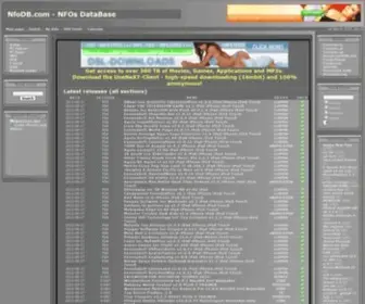 Nfodb.com(NFOs DataBase) Screenshot