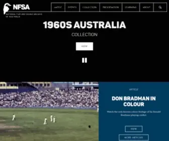 Nfsa.gov.au(National Film & Sound Archive of Australia) Screenshot
