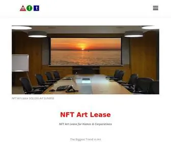 Nftartlease.com(NFT Art Lease NFT Art Lease for Homes & Corporations The Biggest Trend in Art) Screenshot