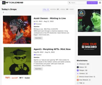 NFtcalendar.io(NFT Calendar) Screenshot