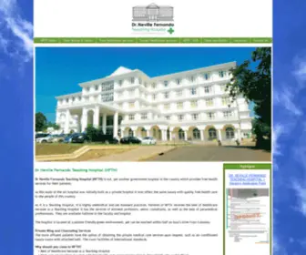 NFTH.lk(Dr Neville Fernando Teaching Hospital) Screenshot