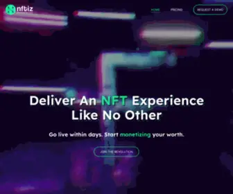 Nftiz.biz(NFT Marketplace Development) Screenshot