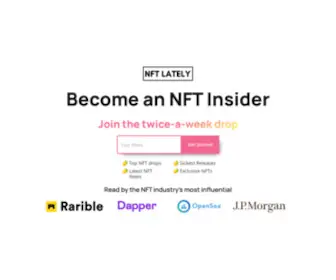 NFtlately.com(NFT Lately) Screenshot