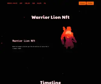 NFtwarriorlion.com(Warrior Lion Nft) Screenshot
