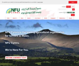 Nfu-CYmru.org.uk(NFU Cymru) Screenshot