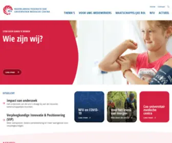 Nfu.nl(De Nederlandse Federatie van Universitair Medische Centra (NFU)) Screenshot