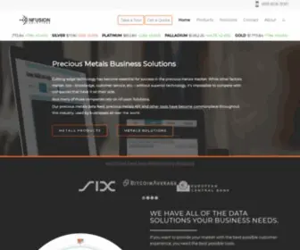 Nfusionsolutions.com(Gold Price API) Screenshot