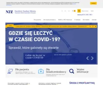 NFZ-Warszawa.pl(Narodowy Fundusz Zdrowia) Screenshot