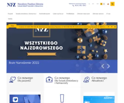 NFZ-Zielonagora.pl(NFZ Zielona Góra) Screenshot