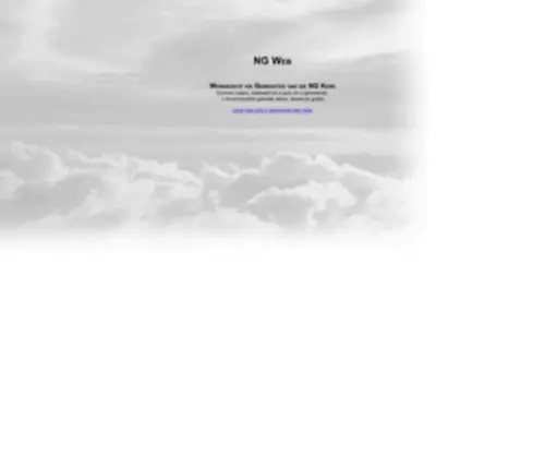 NG.org.za(Webdienste vir Gemeentes van die NG Kerk) Screenshot