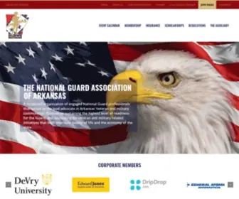 Ngaa.org(National Guard Association of Arkansas) Screenshot