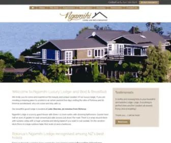 Ngamihi.co.nz(Luxury Lodge Rotorua) Screenshot