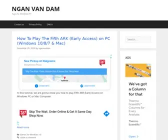 Nganvandam.com(NGAN VAN DAM) Screenshot