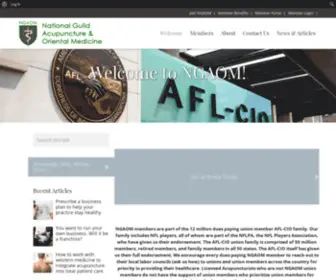 Ngaom.org(National Guild of Acupuncturists and Oriental Medicine) Screenshot