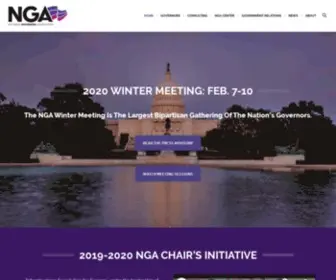 Nga.org(National Governors Association) Screenshot