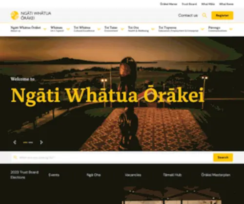 Ngatiwhatuaorakei.com(Microsoft Azure Web App) Screenshot