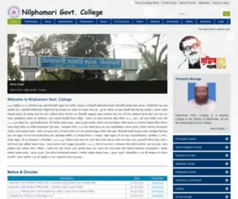 NGC.edu.bd(Nilphamari Govt) Screenshot