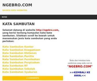 Ngebro.com(Koleksi kata sambutan) Screenshot