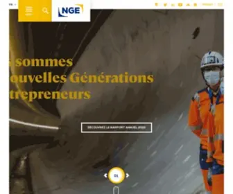 Nge.fr(NGE, Nouvelles Générations d’Entrepreneurs) Screenshot