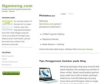 Ngemeng.com(Tempat Jual Hosting dan Domain buat Pemula) Screenshot