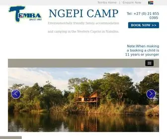 Ngepicamp.net(Ngepi Camp kavango or Kavango River in Caprivi Namibia) Screenshot