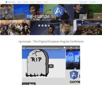 Ngeurope.org(The first AngularJS European conference in Paris) Screenshot