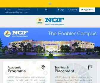 NGfcet.com(NGF College NGF College of Engineering & Technology) Screenshot
