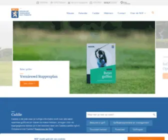 NGF.nl(De officiële website van de Koninklijke Nederlandse Golf Federatie) Screenshot