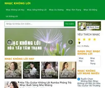 Nghenhackhongloi.net(Nhạc Không Lời) Screenshot