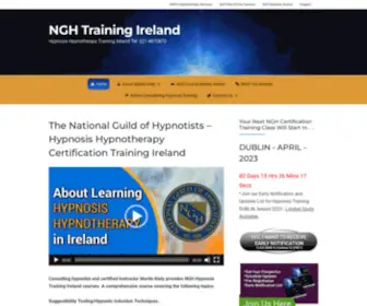 NGHHYpnosistrainingireland.com(NGH Hypnosis Training Ireland Cork Dublin Galway Limerick) Screenshot