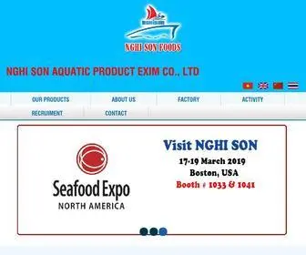 Nghisonseafoods.com(NGHI SON AQUATIC PRODUCT EXIM CO) Screenshot