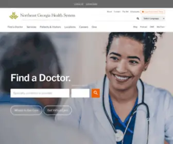 NGHS.com(Northeast Georgia Health System (NGHS)) Screenshot