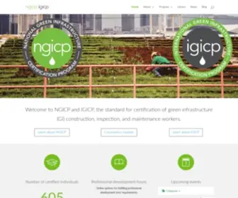Ngicp.org(National Green Infrastructure Certification Program) Screenshot