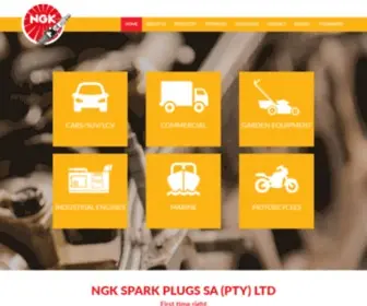 NGKsparkplugs.co.za(NGK Spark Plugs) Screenshot