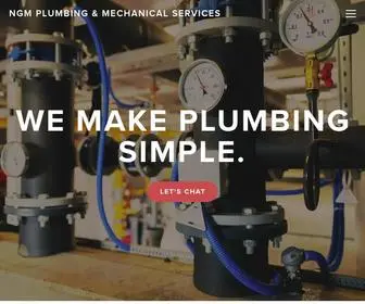 NGMSplumbing.com(NGM Plumbing & Mechanical Services) Screenshot