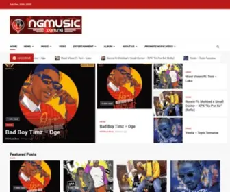 Ngmusic.com.ng(Music & Entertainment Portal) Screenshot