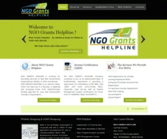 Ngogrants.com(NGO GRANTS HELPLINE) Screenshot