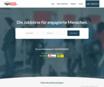 Ngojobs.eu(Die) Screenshot