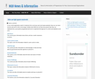 Ngonews.in(NGO News & Information) Screenshot