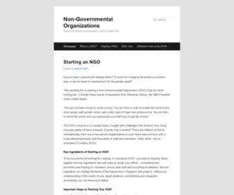 Ngos.org(Non-Governmental Organizations) Screenshot