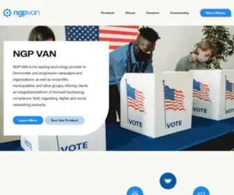 NGpvan.com(Democratic Campaign Software) Screenshot
