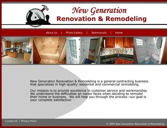 NGrremodeling.com(New Generation Renovation & Remodeling) Screenshot