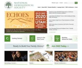 NGsgenealogy.org(National Genealogical Society) Screenshot