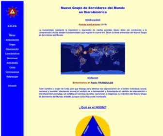 NGSM.org(Nuevo Grupo de Servidores del Mundo en IberoAmerica) Screenshot