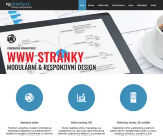 NGStranky.cz(WWW, SEO, PPC, internetové stránky a online marketing v Liberci) Screenshot